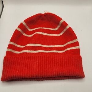 Aerie Red Striped Beanie‎ Nwt One Size